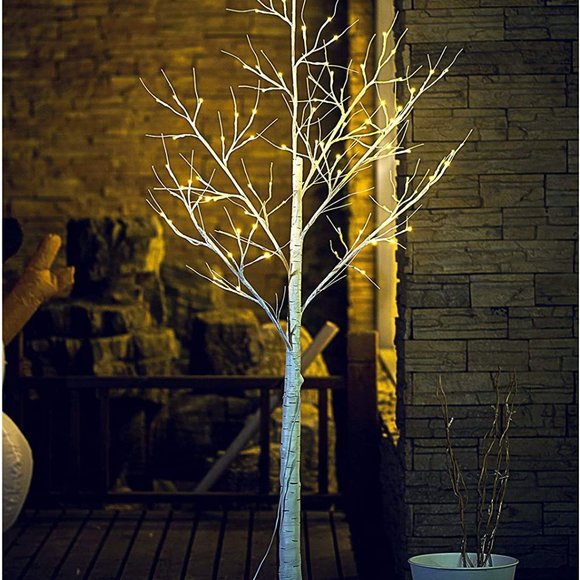 Lighted Birch Tree 6 FT 96LED onanyholidays/Weddings/Ramadan/Christmas/Hanukkah - Picture 2 of 3